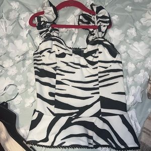 UK size 8 zebra print shirt